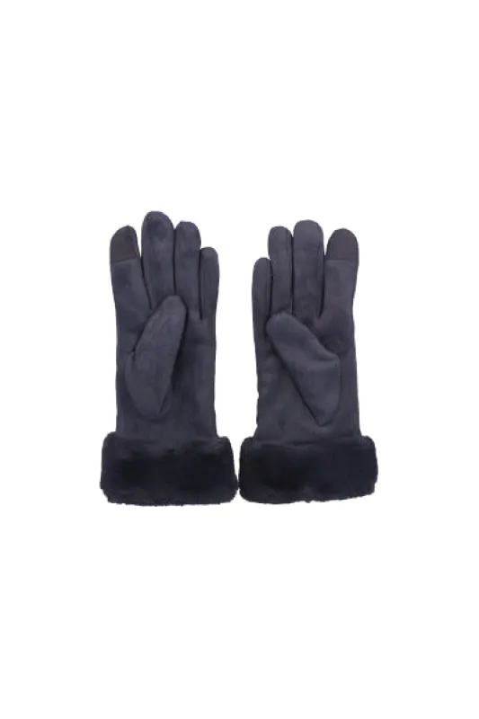 Guantes gamuza pinzas detalle peluche monocolor sold by Shasa