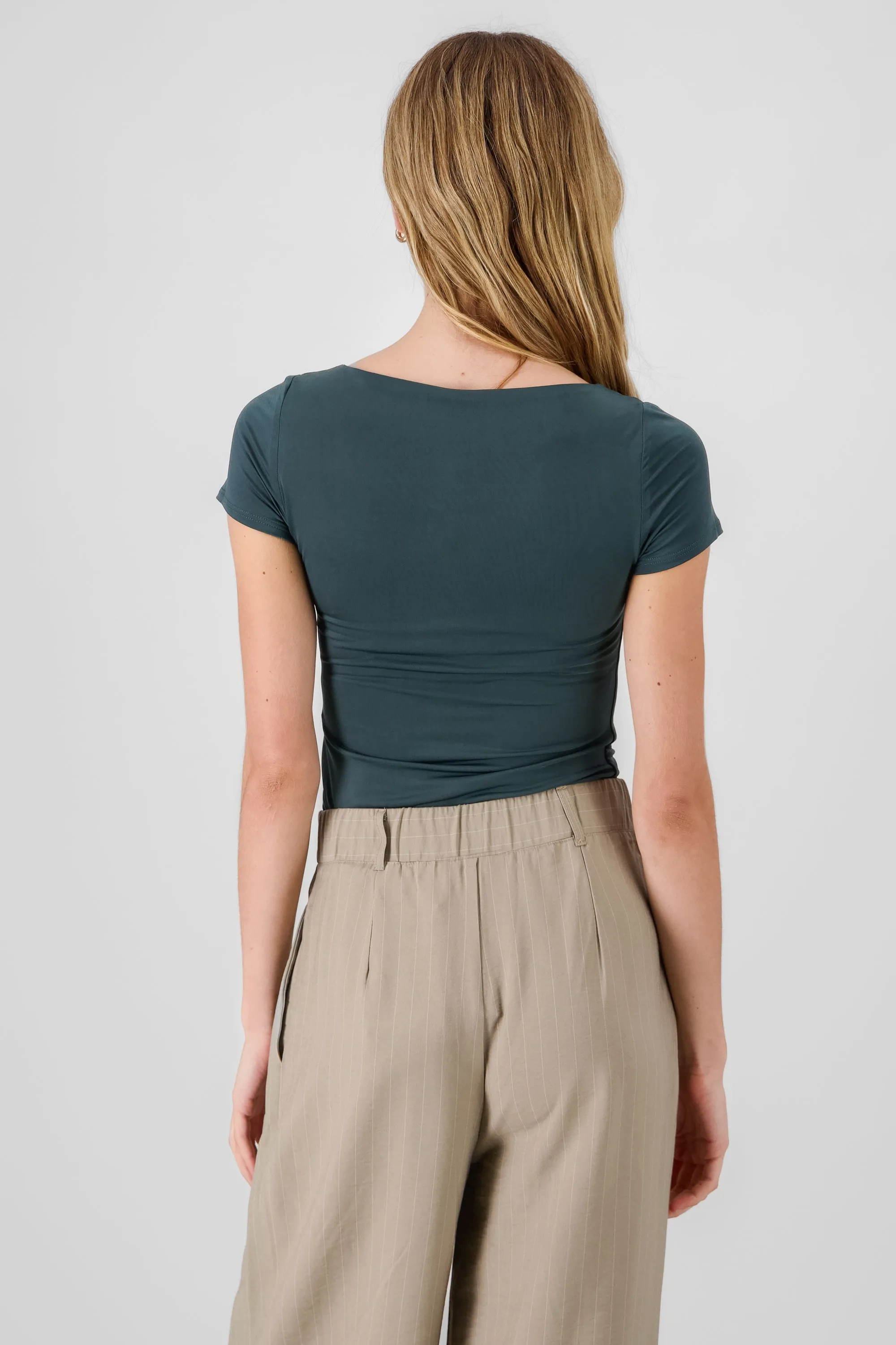 Body manga corta escote cuadrado sold by Shasa product image thumbnail 4