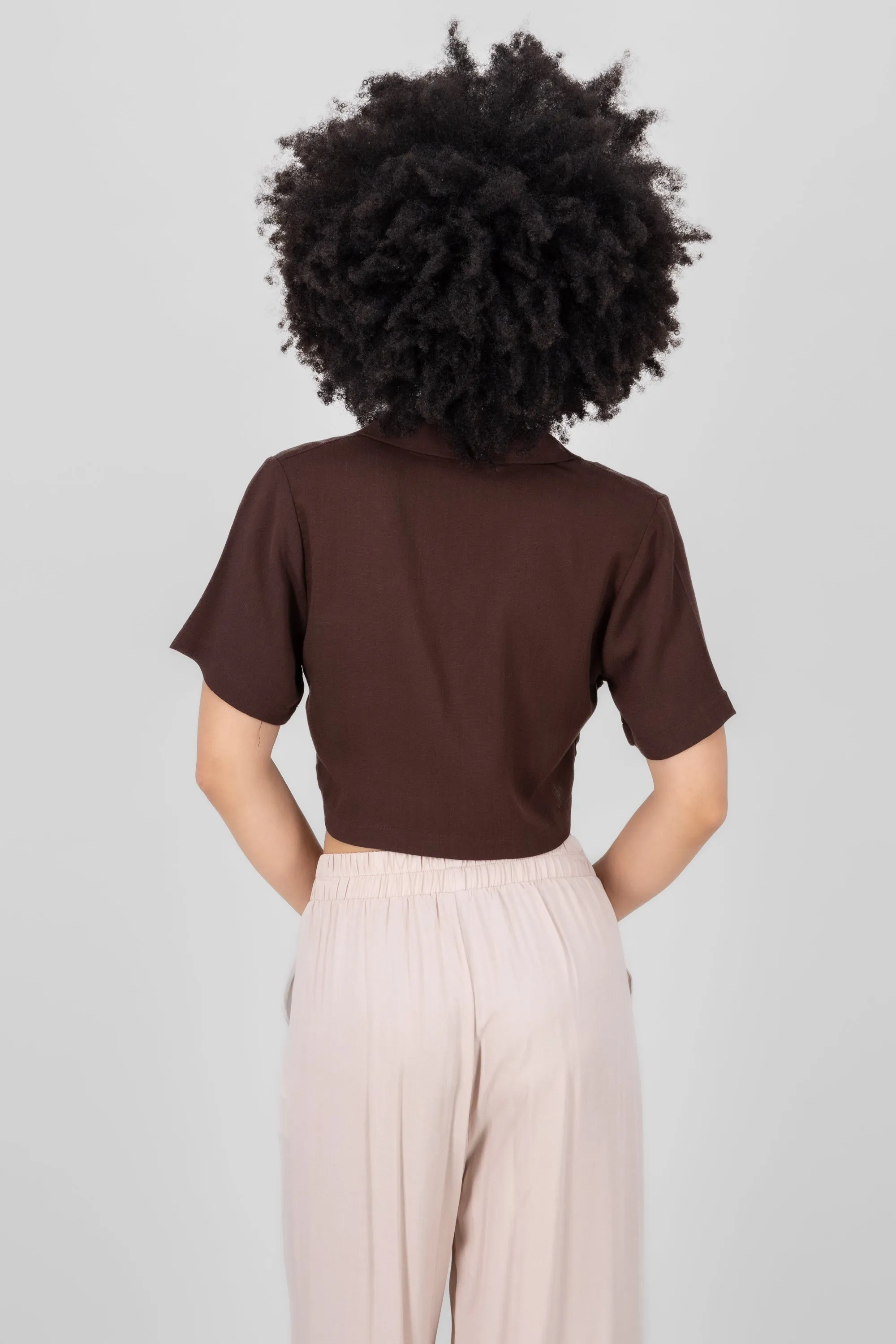 Camisa crop lisa sold by Shasa product image thumbnail 4
