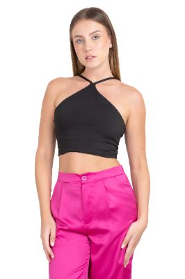Top halter liso seamless sold by Shasa