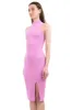 Vestido midi liso abertura sold by Shasa