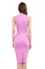 Vestido midi liso abertura sold by Shasa