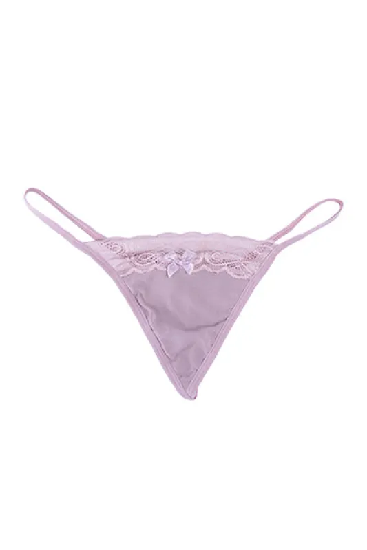 Tanga Mesh Detalle Encaje sold by Shasa