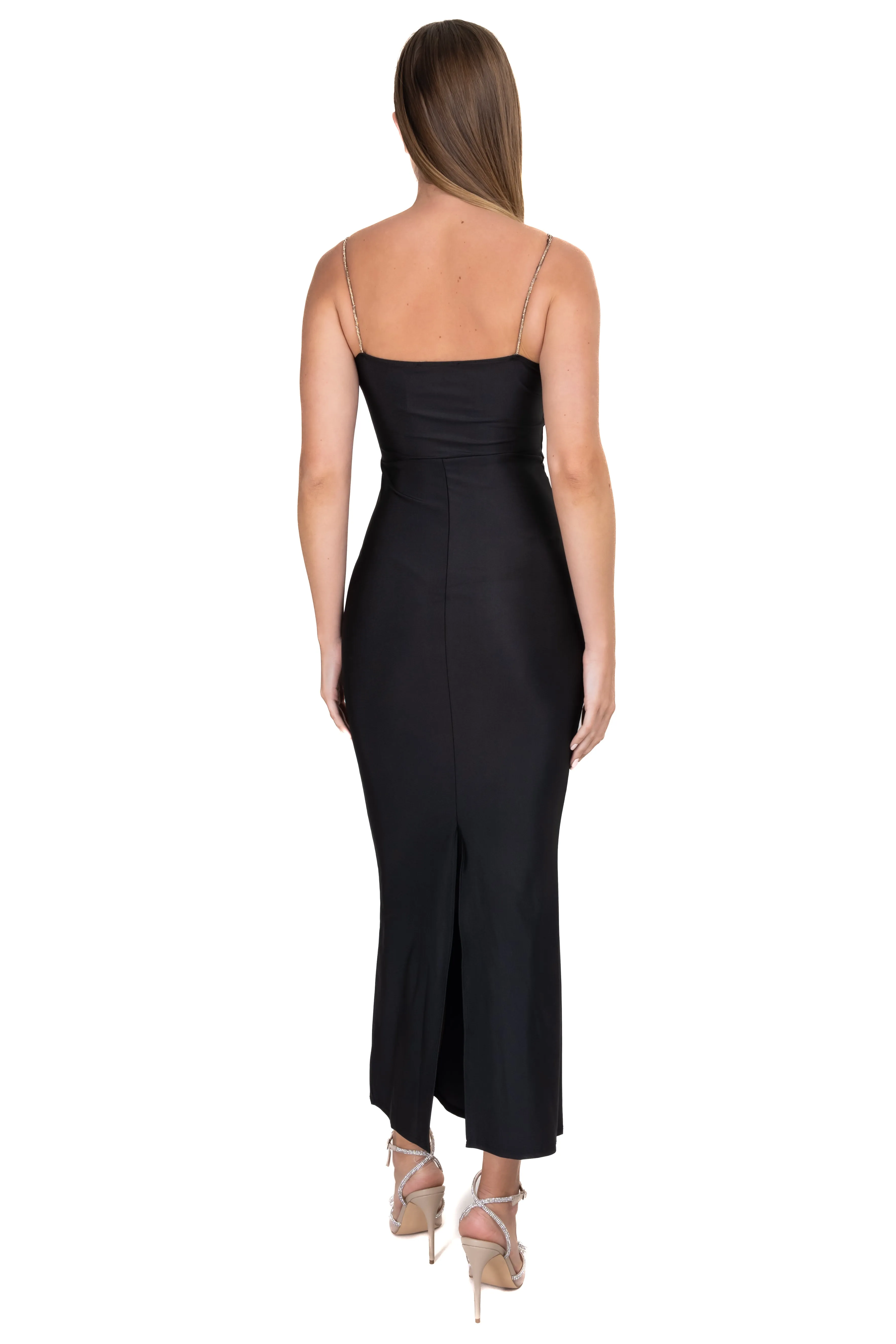 Vestido maxi con copas tira de brillos sold by Shasa product image thumbnail 3