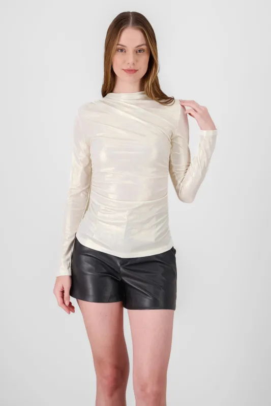 Blusa manga larga metalica sold by Shasa