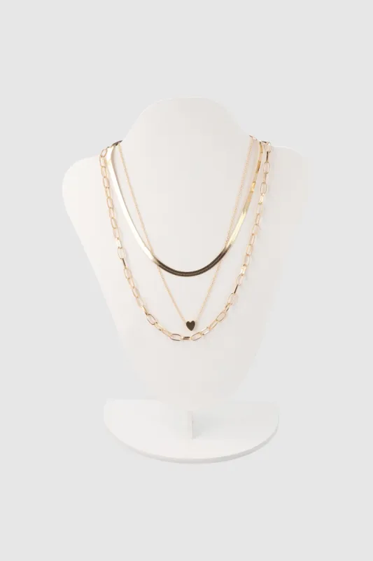 Collar 3 Líneas Corazoncito sold by Shasa