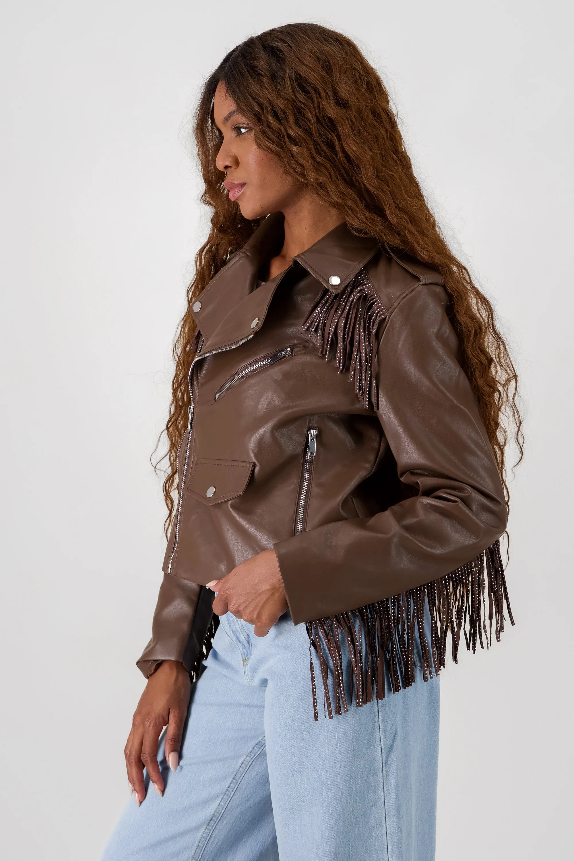 Chamarra Biker Fringe Brillos sold by Shasa product image thumbnail 3