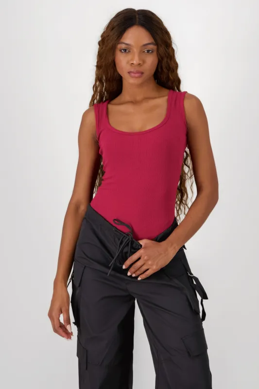 Bodysuit rib detalle escote espalda sold by Shasa