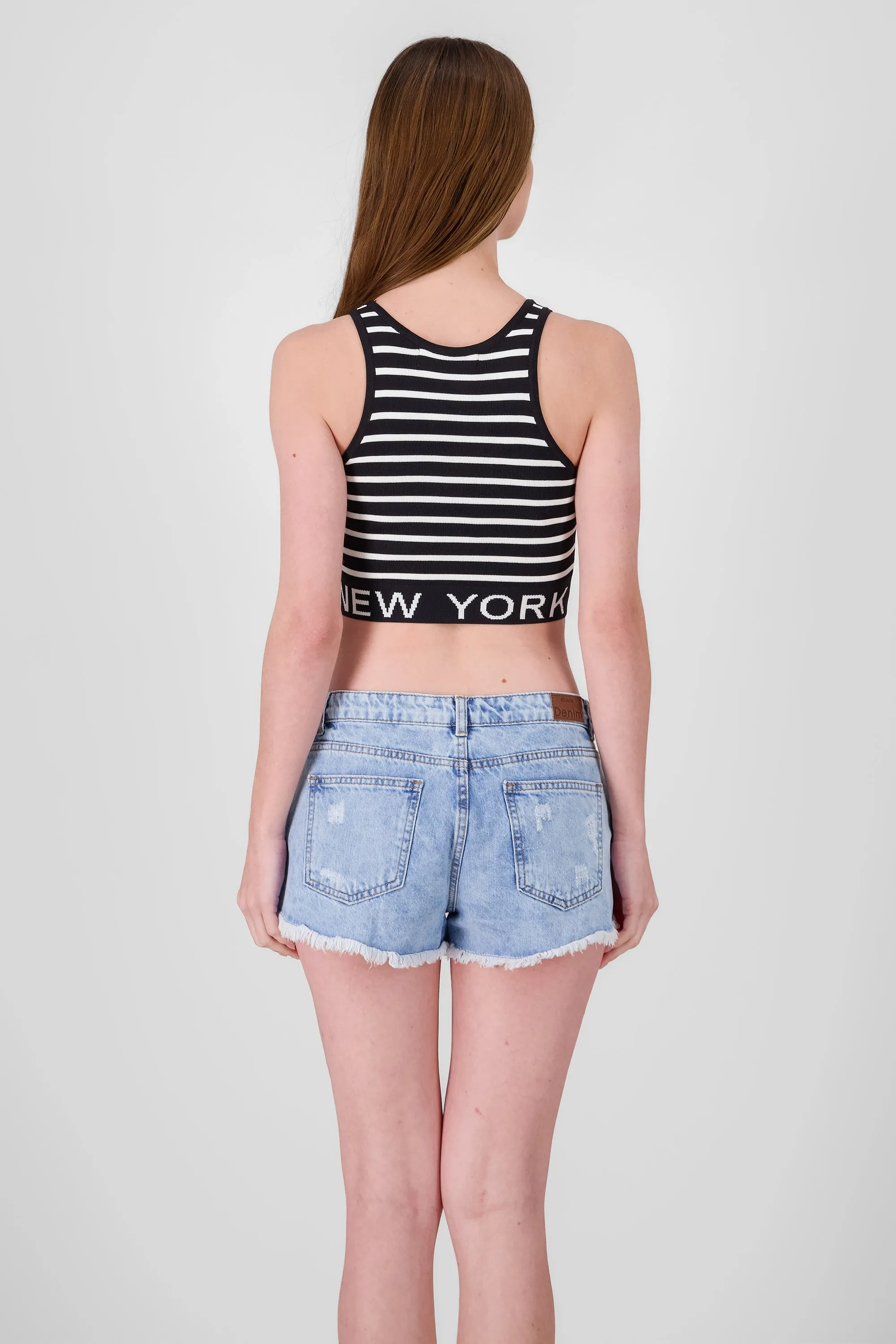 Top sin mangas rayas detalle new york sold by Shasa product image thumbnail 4