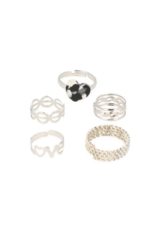 5Pr Anilllos Love sold by Shasa