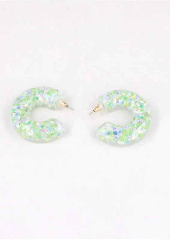 Arracadas Relleno Glitter sold by Shasa