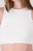 Crop top sin mangas detalle estoperoles sold by Shasa