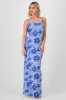Vestido maxi tirantes estampado mesh flores sold by Shasa