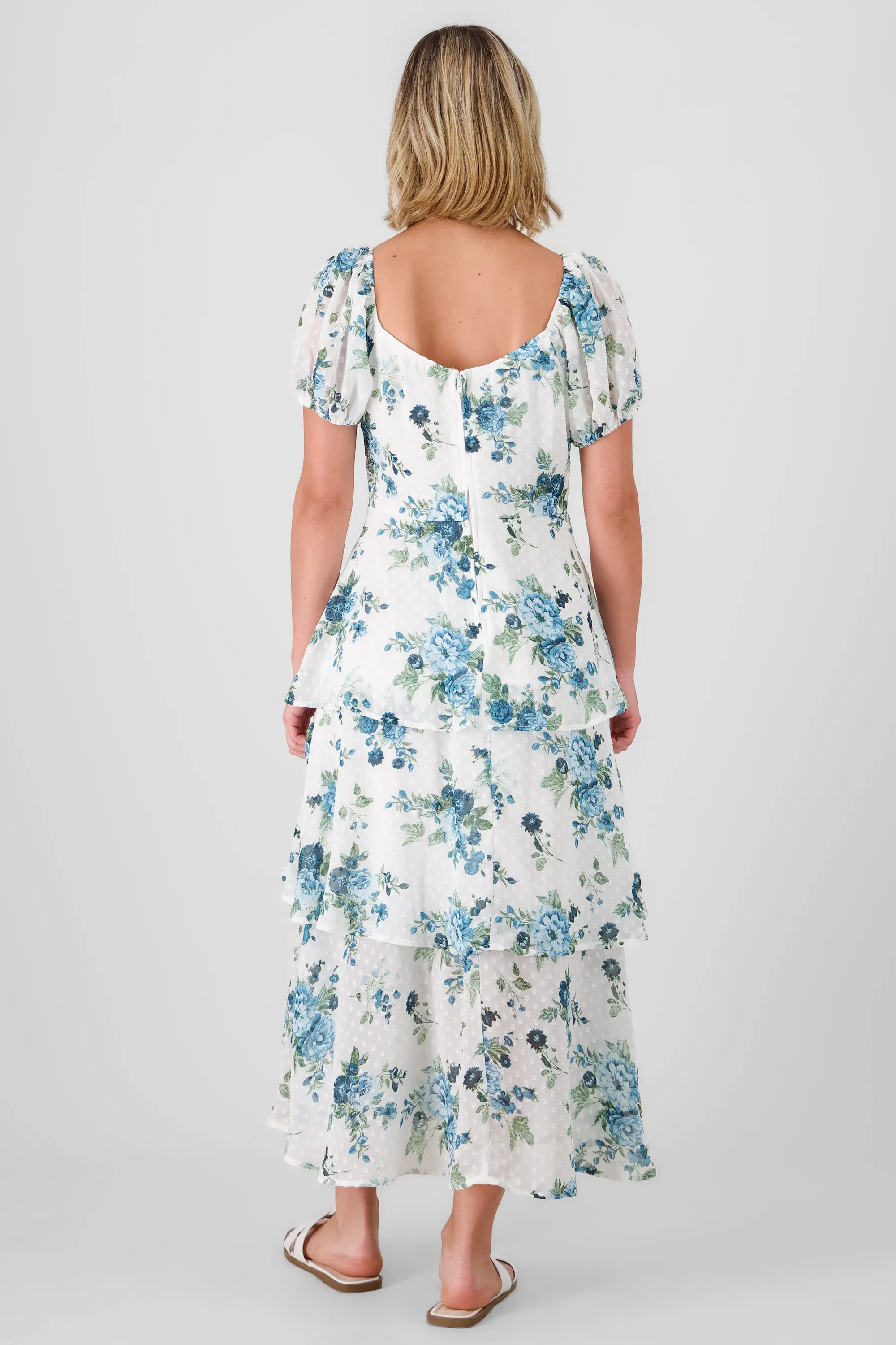 Vestido maxi capas estampado flores sold by Shasa product image thumbnail 4