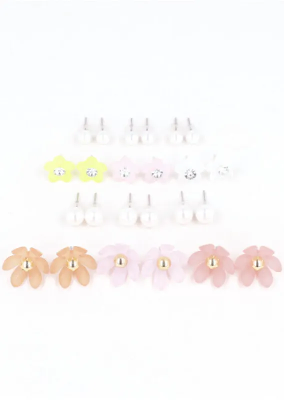 12Pr Aretes Flores sold by Shasa