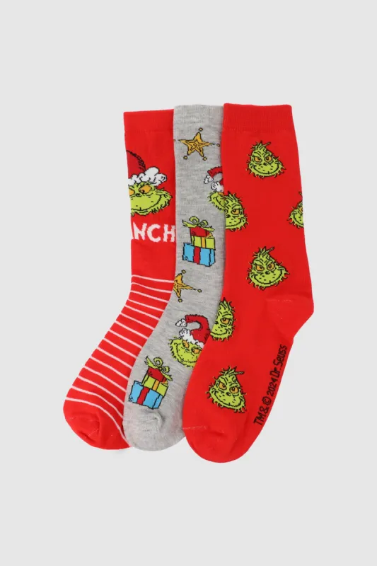 3 Pr Calcetas Grinch sold by Shasa