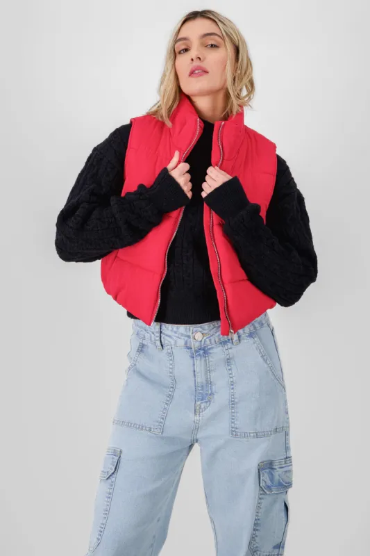 Chaleco corto capitonado sold by Shasa