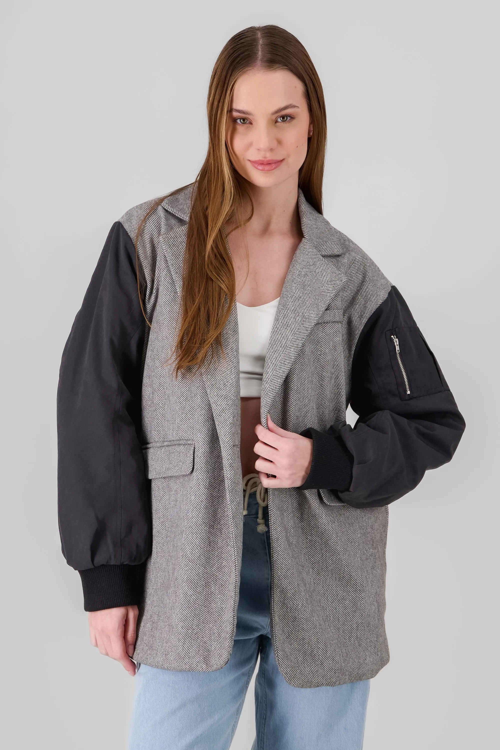 Chamarra oversize con solapa sold by Shasa