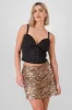 Blusa corset de gamuza con lace up sold by Shasa