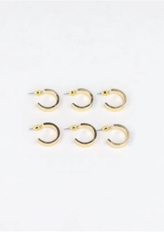 3 Pr Arracadas Esmaltadas Color sold by Shasa