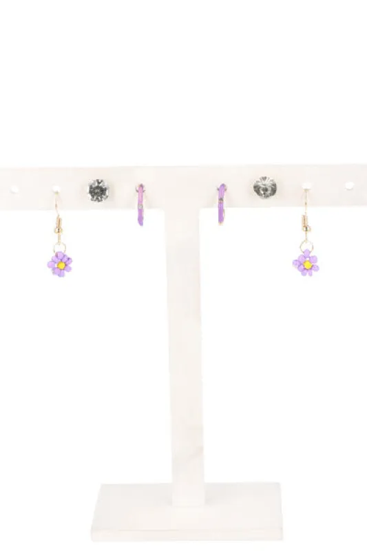 3Pr Aretes Arracadas Flor sold by Shasa