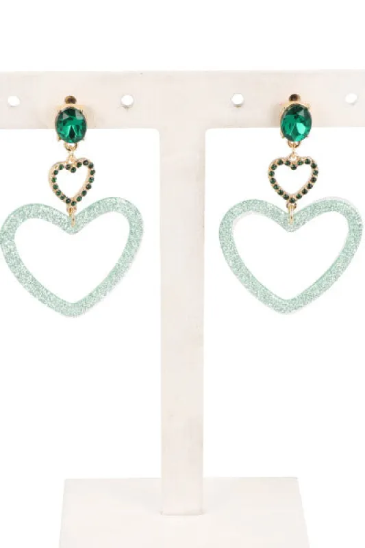 Aretes Corazon Brillo sold by Shasa