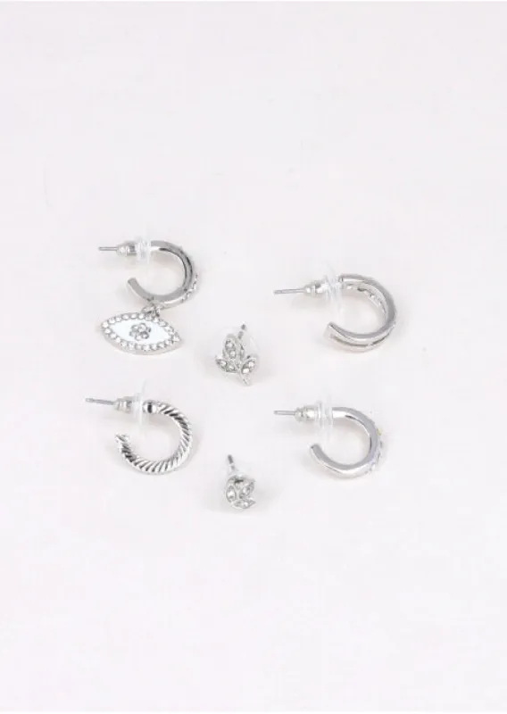 Set 6 Aretes Ojo sold by Shasa