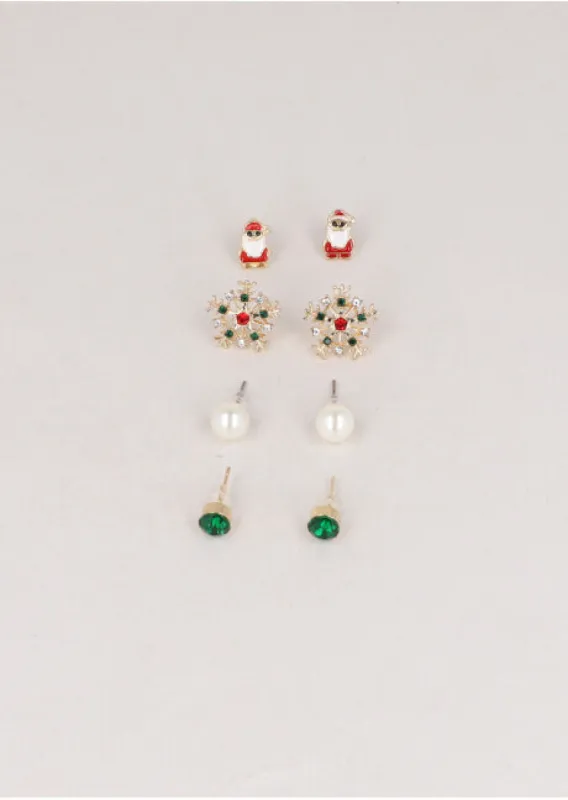 4 Pr Aretes Santa sold by Shasa