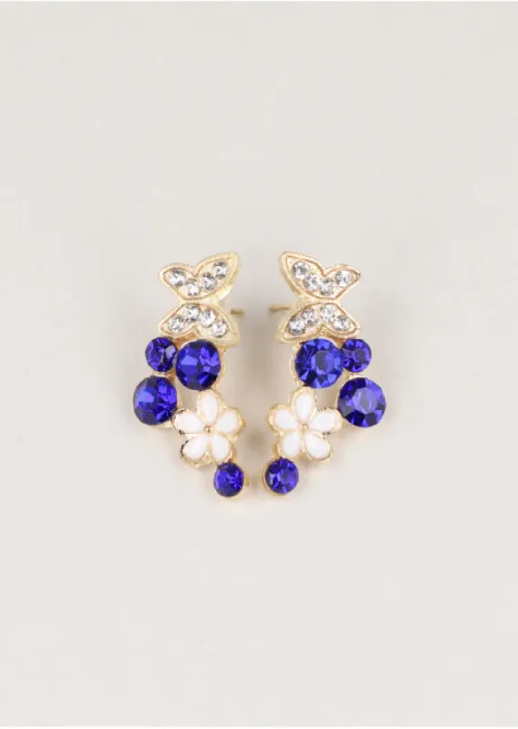 Aretes Mariposa Flor sold by Shasa