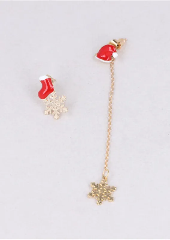 Aretes Mix Navidad Copos sold by Shasa