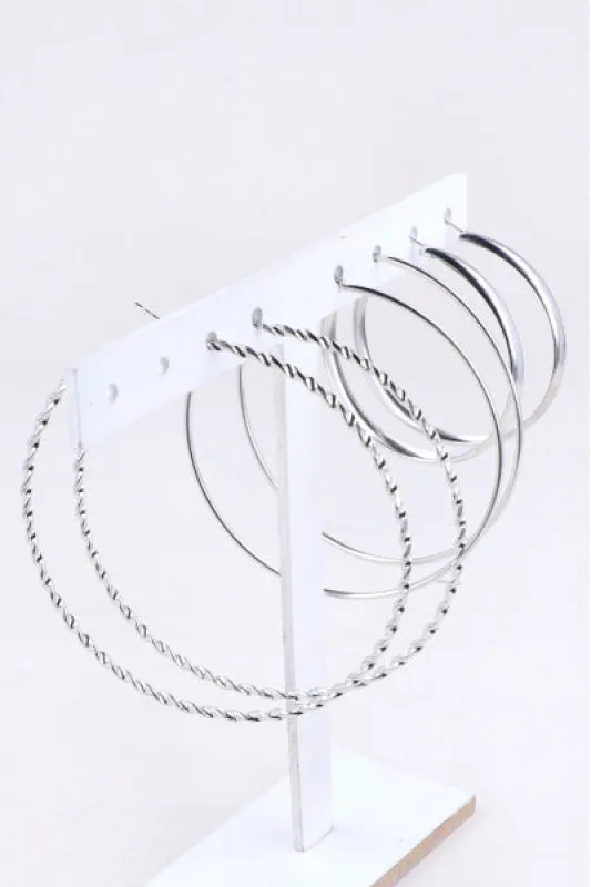 3 Pr Arracadas Tamaños sold by Shasa