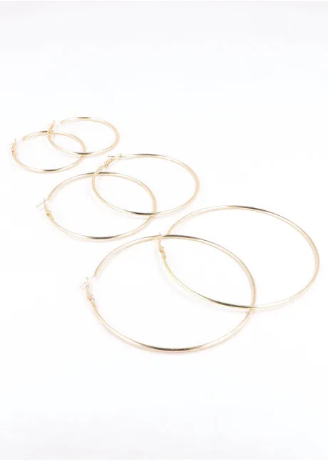 3 Pares Arracadas Tamaños sold by Shasa product image thumbnail 2