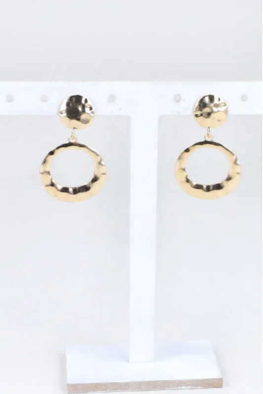 Aretes Circulo Martelinado sold by Shasa