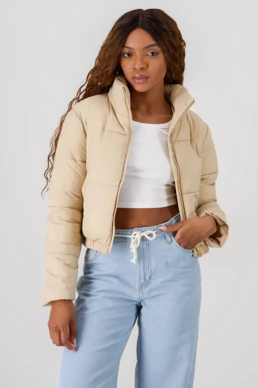 Chamarra capitonada cuello alto sold by Shasa