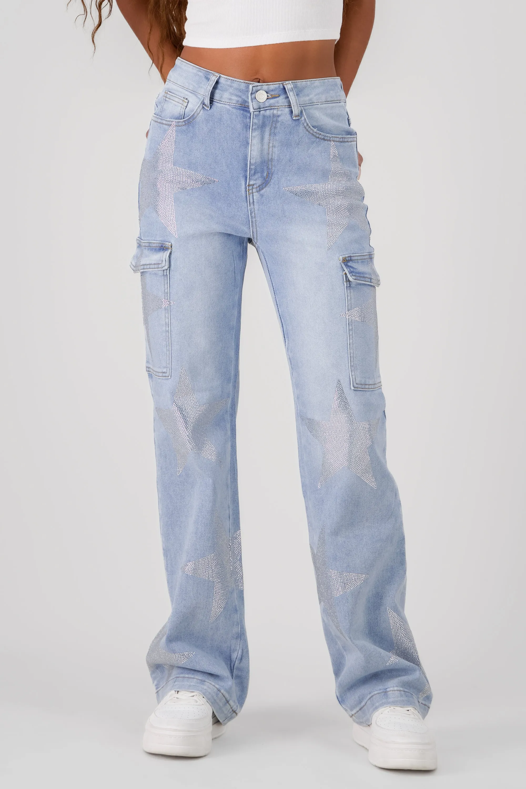 Jeans wide leg estrellas cargo sold by Shasa product image thumbnail 2