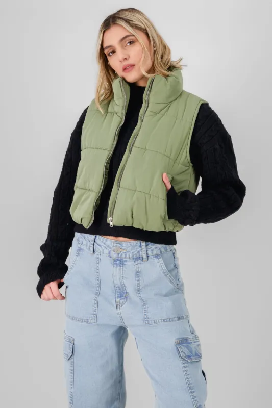 Chaleco corto capitonado sold by Shasa