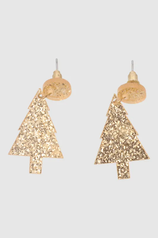 Aretes Arbol Glitter sold by Shasa
