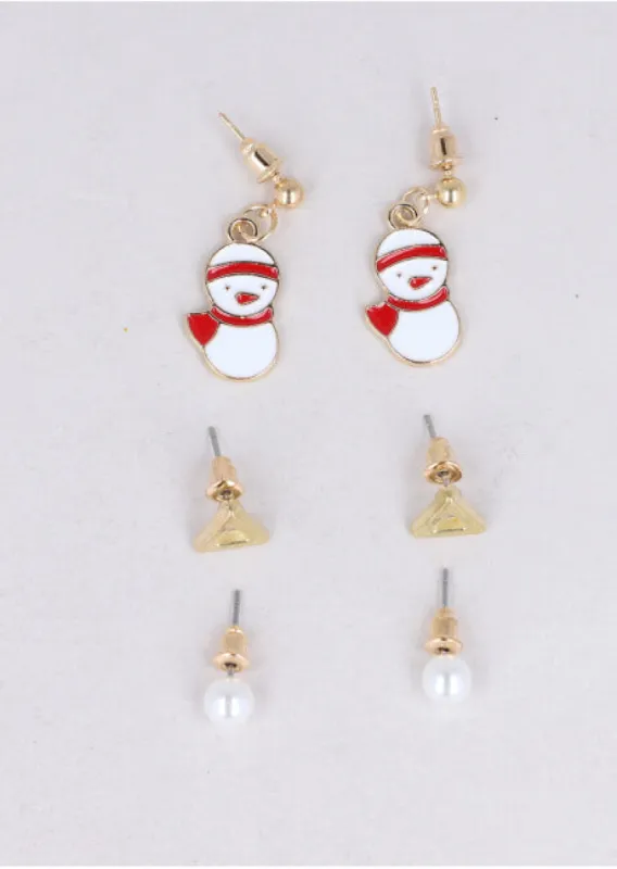 Set 3 Pares Aretes Santa sold by Shasa