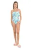 Traje de baño olán estampado tropical sold by Shasa