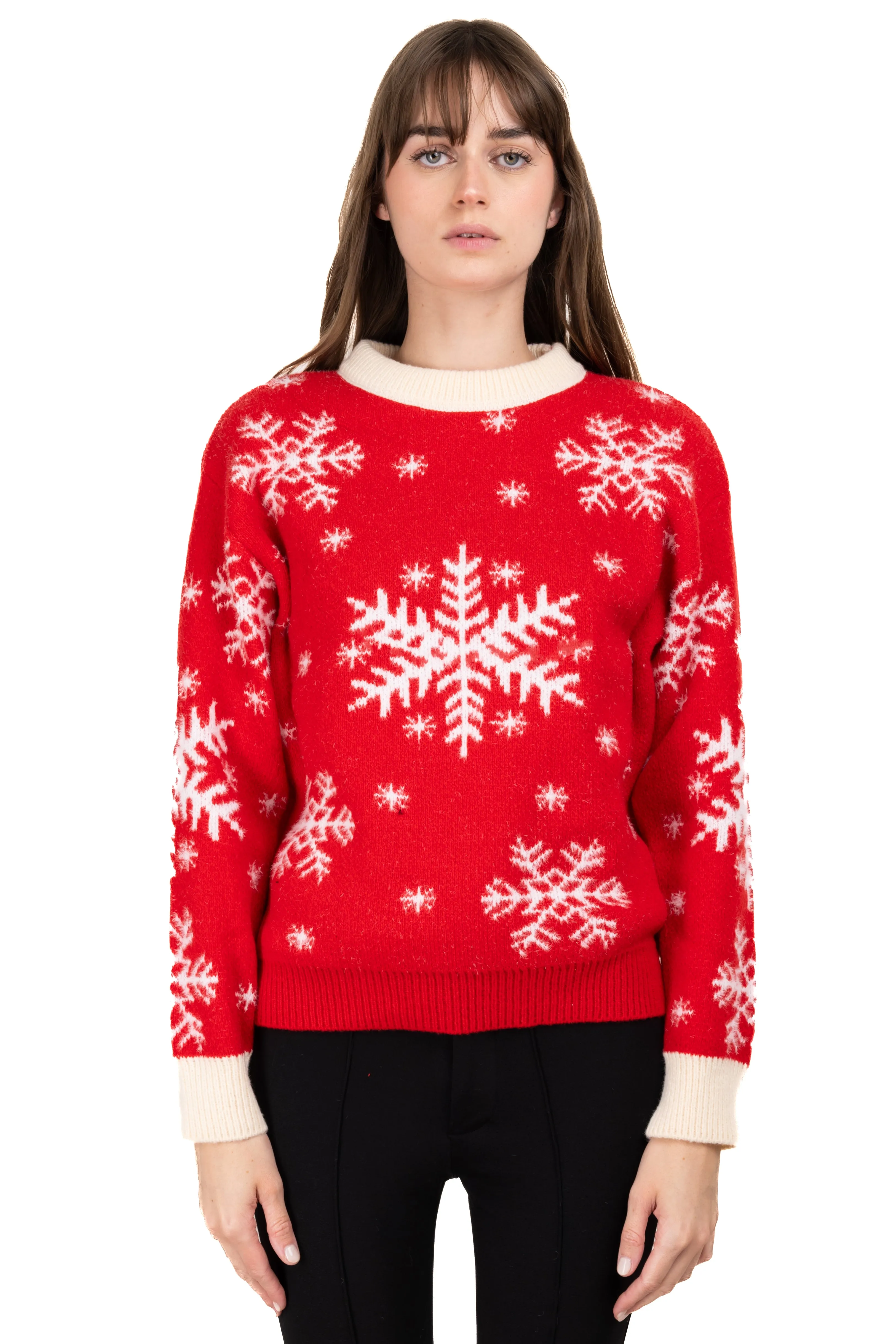 Suéter tejido copos nieve sold by Shasa