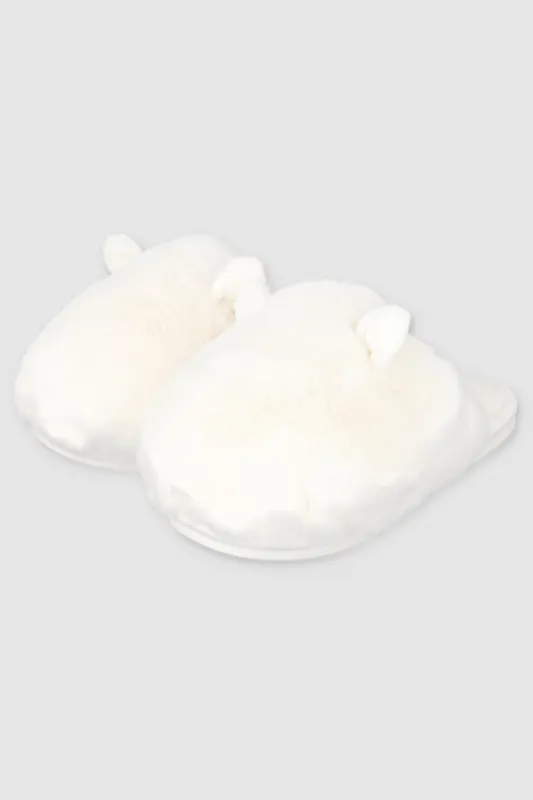 Pantufla fluffy orejitas sold by Shasa