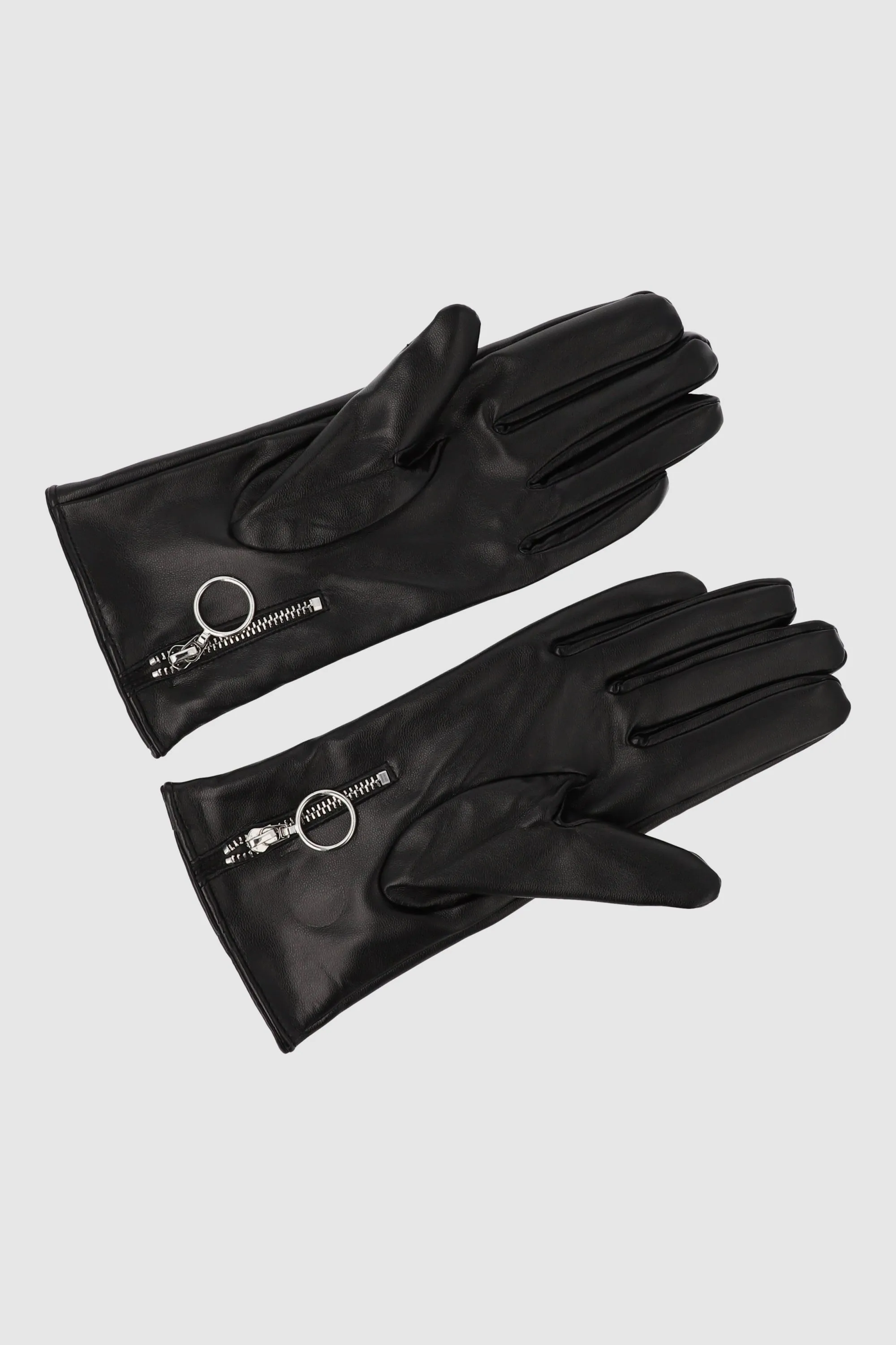 Guantes efecto piel cremallera sold by Shasa