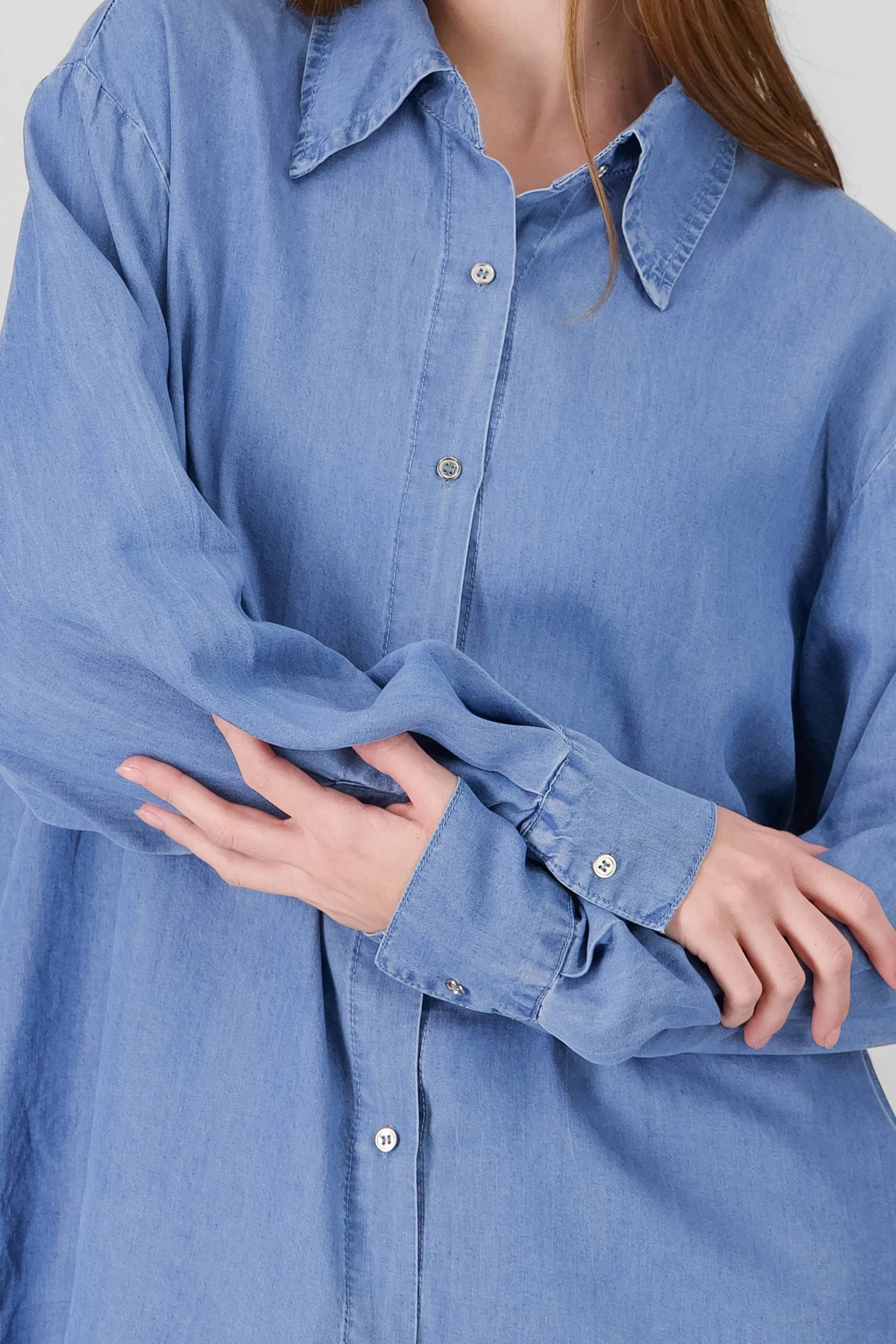 Camisa oversize denim sold by Shasa product image thumbnail 5