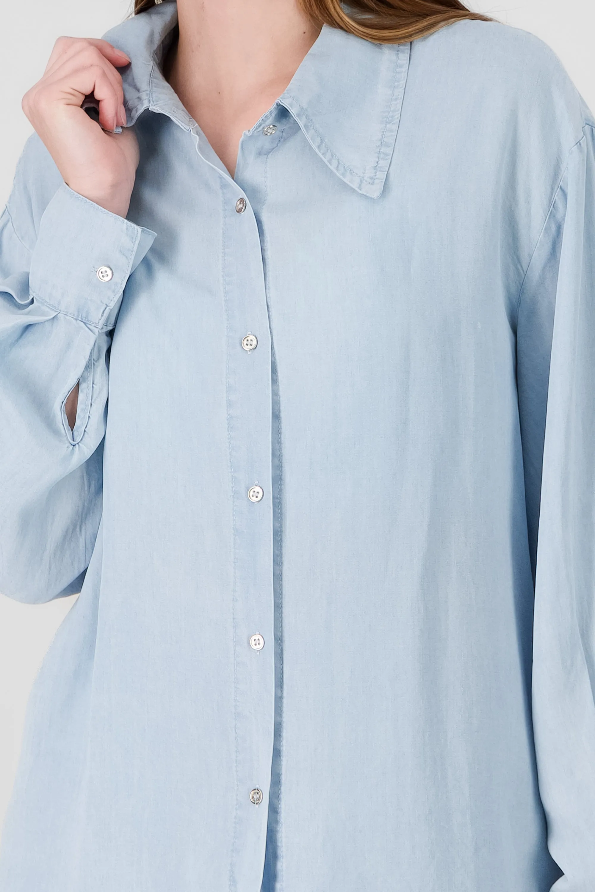 Camisa oversize denim sold by Shasa product image thumbnail 5