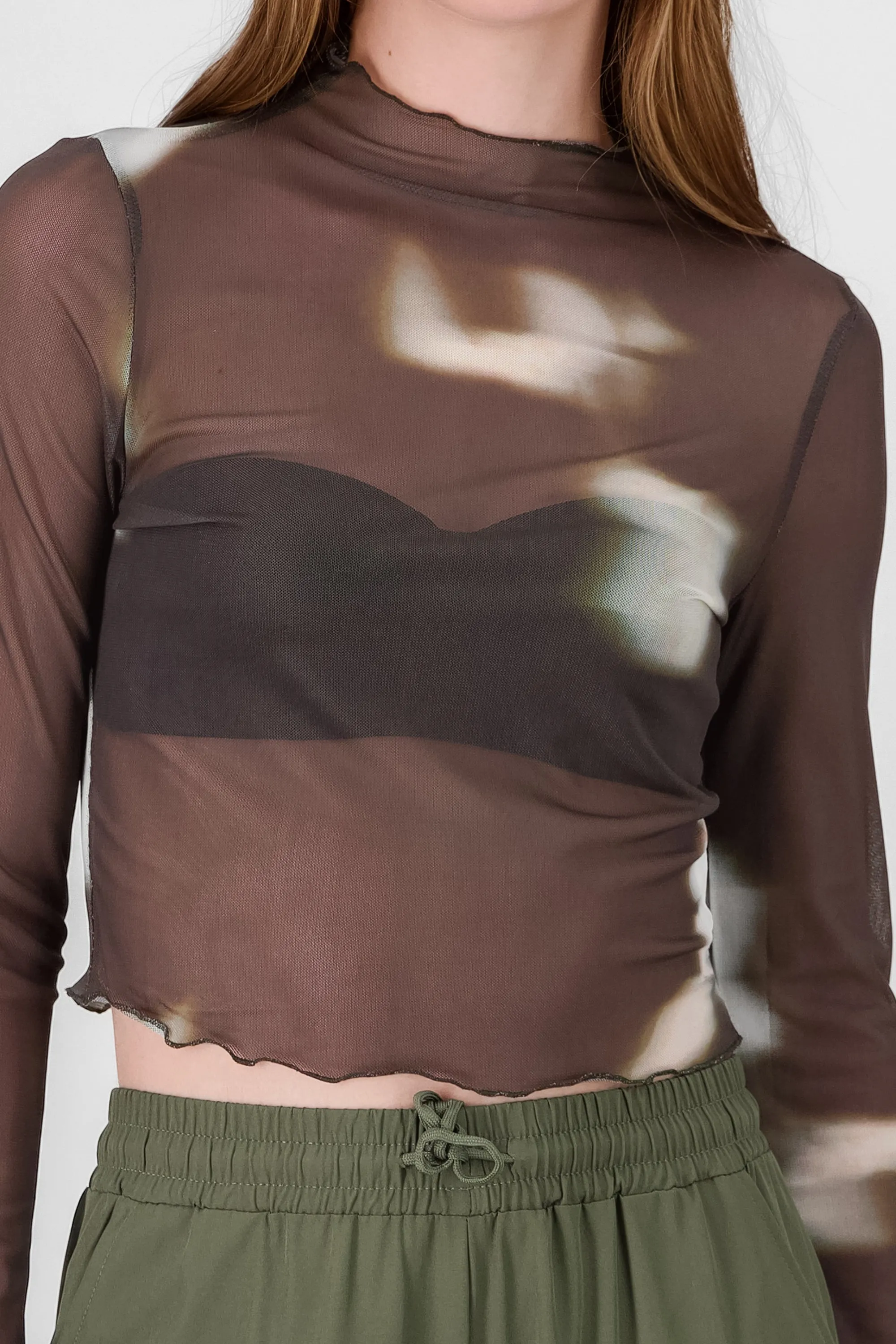 Top manga larga mesh sold by Shasa product image thumbnail 5