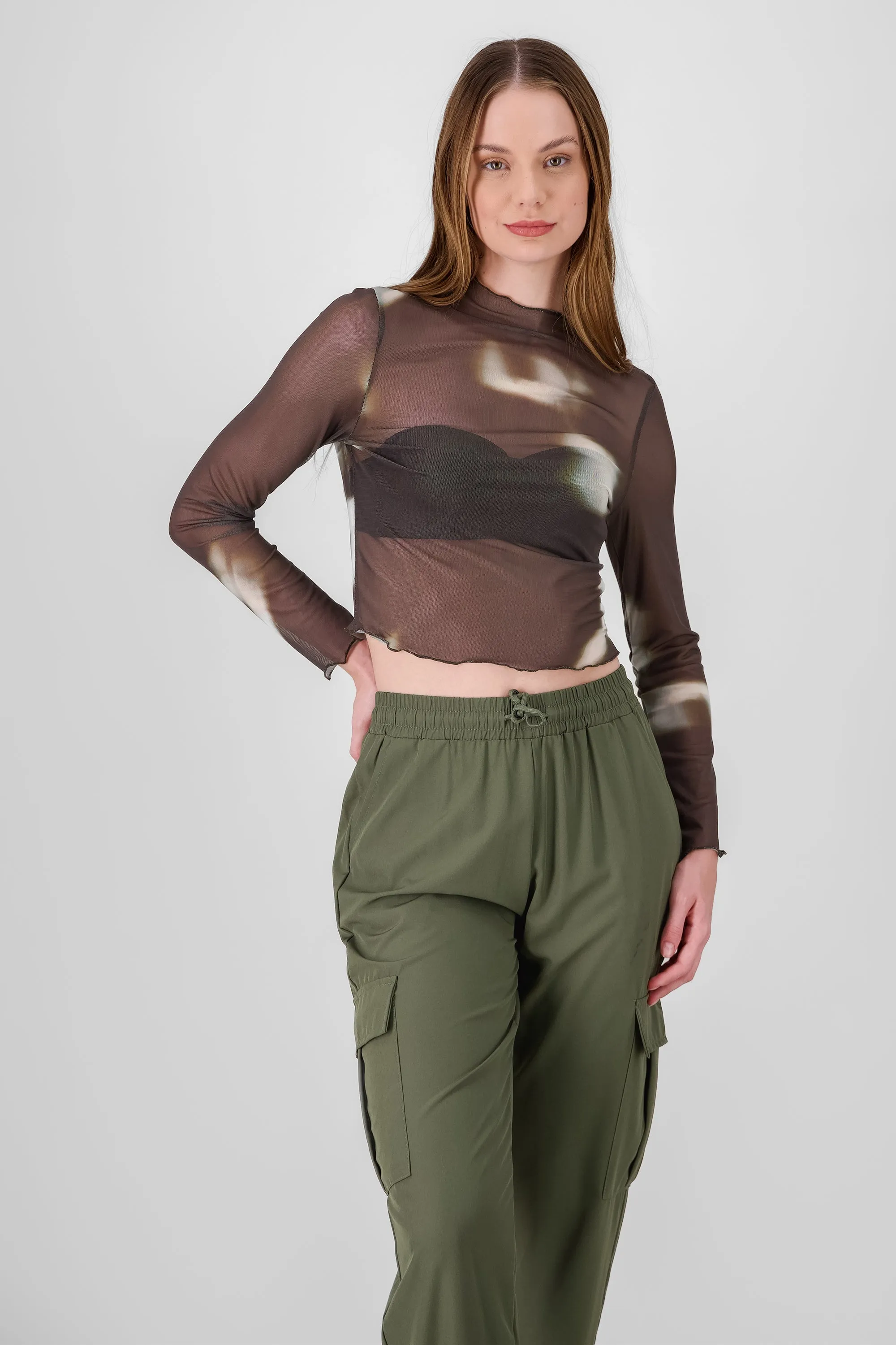 Top manga larga mesh sold by Shasa product image thumbnail 2