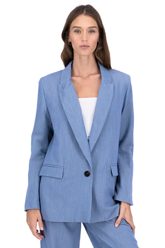 Blazer Boton Detalle Mangas sold by Shasa