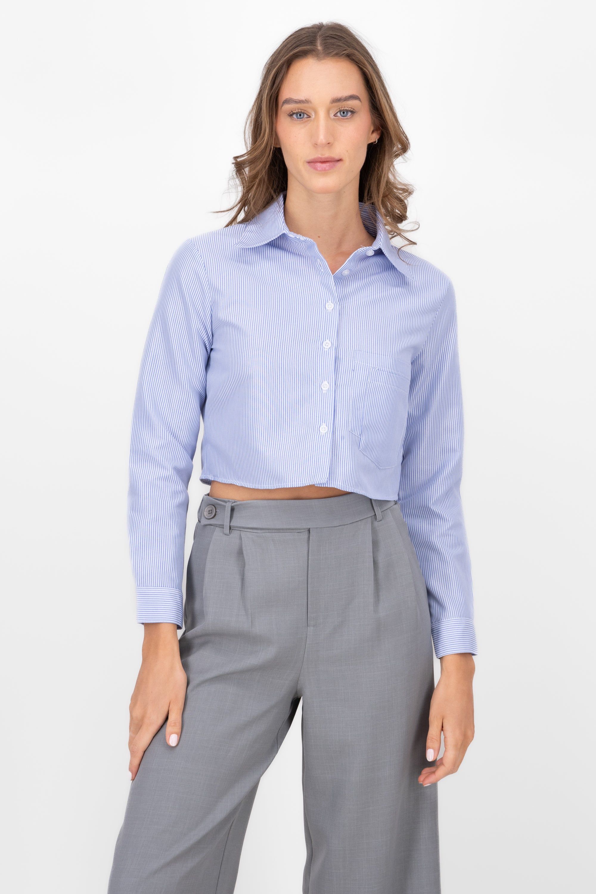 Camisa Crop Doble Bolsillo sold by Shasa product image thumbnail 2