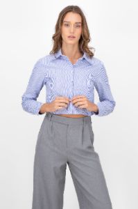 Camisa Crop Doble Bolsillo sold by Shasa