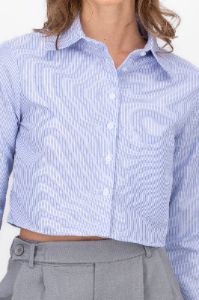 Camisa Crop Doble Bolsillo sold by Shasa